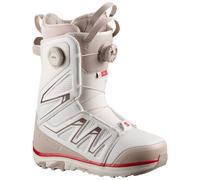 Salomon Snowboard - Boots de snowboard - Ivy BOA SJ BOA Almond Milk/White Pepper/Haute Red - Taille 40,5 - Blanc Blanc 40,5