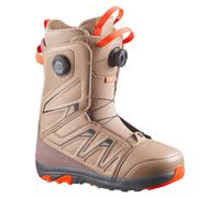 Salomon Snowboard - Boots de snowboard - Launch BOA SJ BOA Kelp/Brown Lentil/Dragon Fire pour Homme - Taille 43 - Beige Beige 43