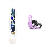 Salomon Snowboard - Fixations de snowboard all mountain - Pack Rumble Fish 2025 - Blanc Blanc S,M,L,XL