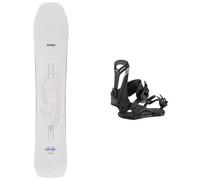 Salomon Snowboard - Packs (snowboard + fix) - Snowboard all-mountain freeride - Pack Jetstream 2026 en Bois - Blanc Blanc 157 cm,166 cm