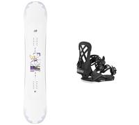 Salomon Snowboard - Packs (snowboard + fix) - Snowboard all-mountain - Pack Lotus 2027 en Bois - Blanc Blanc 138 cm,142 cm,146 cm,151 cm,155 cm