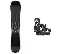 Salomon Snowboard - Packs (snowboard + fix) - Snowboard all-mountain - Pack Wonder 2027 en Bois - Noir Noir 140 cm,144 cm,148 cm,152 cm,155 cm