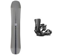 Salomon Snowboard - Packs (snowboard + fix) - Snowboard freestyle - Pack Assassin Pro 2027 en Bois - Gris Gris 150 cm,153 cm,158W cm,159 cm,162 cm,163W cm