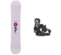 Salomon Snowboard - Packs (snowboard + fix) - Snowboard freestyle - Pack Oh Yeah 2027 en Bois - Rose Rose 138 cm,143 cm,147 cm,151 cm