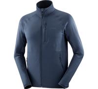 Salomon Essential Lightwarm FZ Hommes Veste en laine polaire L Bleu foncé