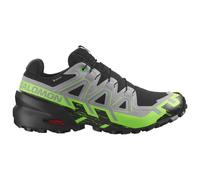 Salomon - Speedcross 6 Gore-Tex - Chaussures de trail - EU 44 - black / alloy / green gecko