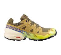 Chaussures Salomon Speedcross 6 GORE TEX marron doré bleu jaune - 44
