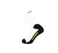 Salomon Speedcross Crew Socks C19735 Chaussettes unisexes, blanches, 42-44 EU, Blanc., 44