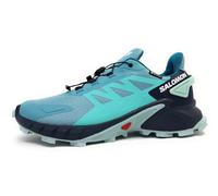 Salomon Supercross 4 GTX Dustu Chaussure de Trail pour Femme Dusty Turquoise/India Ink/Blue 39 1/3