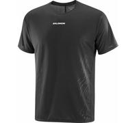 Salomon - T-shirt à manches courtes ultraléger - Sense Aero SS Tee GFX M Deep Black/Black Beauty pour Homme - Taille XL - Noir Noir XL