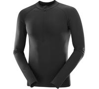 Salomon - T-shirt à manches longues thermo-régulant - S/Lab Ultra Seamless LS Tee U Deep Black - Taille XS - Noir Noir XS