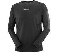 Salomon - T-shirt à manches longues ultraléger - Sense Aero LS Tee GFX M Deep Black/Black Beauty pour Homme - Taille L - Noir Noir L