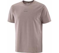 Salomon - T-shirt de randonnée stretch 4 directions et léger - Trackline SS Tee M Iron pour Homme - Taille S - Beige Beige S