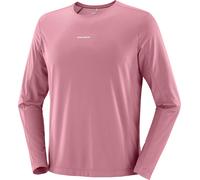 Salomon - T-shirt de running léger et à séchage rapide - Shakeout Core LS Tee M Dusky Orchid pour Homme - Taille S - Bordeaux Bordeaux S