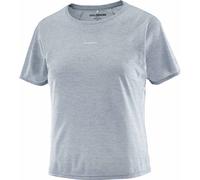 Salomon - T-shirt de running léger et stretch - Shakeout Air Cropped SS Tee W Trade pour Femme - Taille S - Gris Gris S