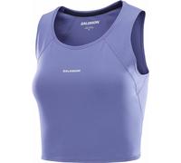 Salomon - T-shirt de running stretch, respirant et ultraléger - Shakeout Bliss Tanklette W Marlin pour Femme - Taille XS - Violet Violet XS