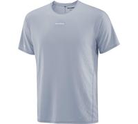 Salomon - T-shirt de running ultraléger et respirant - Sense Aero SS Tee GFX M Trade Winds Pearl Blue pour Homme - Taille XXL - Gris Gris XXL