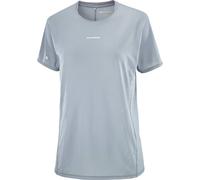 Salomon - T-shirt de running ultraléger et respirant - Sense Aero SS Tee GFX W Trade Winds Pearl Blue pour Femme - Taille M - Gris Gris M