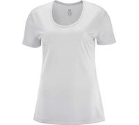 Salomon, T-Shirt de sport à Manches Courtes pour Femme, AGILE SS TEE W, Polyester, Gris clair (Light Grey Sag), Taille : S, LC1280300