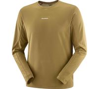 Salomon - T-shirt manches longues doux et respirant - Shakeout Core LS Tee M Brilliant Olive pour Homme - Taille M - Kaki Kaki M