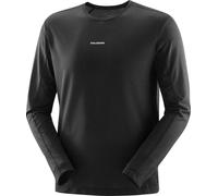 Salomon - T-shirt manches longues doux et respirant - Shakeout Core LS Tee M Deep Black pour Homme - Taille XXL - Noir Noir XXL