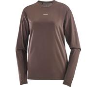 Salomon - T-shirt manches longues doux et respirant - Shakeout Core LS Tee W Coffee Bean pour Femme - Taille L - Marron Marron L