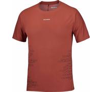 Salomon - T-shirt ultraléger et thermorégulant - Sense Aero SS Tee GFX M Burnt Umber Coffee Bean pour Homme - Taille S - Orange Orange S