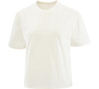 T-shirt Salomon Trackline manches courtes blanc perle femme - L