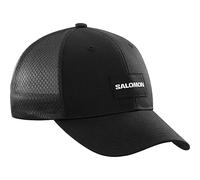 Salomon Trucker Casquette incurvée unisexe,Trail Running, Randonnée, Marche Velo, Style audacieux, Polyvalence, Respirabilité et confort, Noir, S/M
