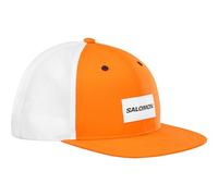 Salomon Trucker Casquette plate unisexe, Trail Running, Randonnée, Marche Velo,Audacieux et polyvalent, Matière recyclée, Respirabilité et confort, Orange, L/XL