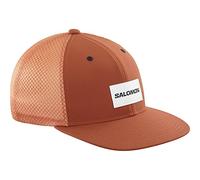 Salomon Trucker Flat Casquette Unisexe, Polyvalent et Confortable, pour la Course à Pied, Randonnée, Running et Marche, Burnt Henna, L/XL