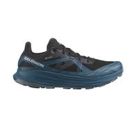 Salomon Ultra Flow Gore Tex Chaussures Imperméables de trail pour Homme, Résiste aux intempéries, Amorti adapté à la route comme aux sentiers, Conçue pour les terrains variés, Black, 42 ⅔