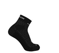 Salomon Ultra Glide Chaussettes de cheville, Noir/gris fantôme 16-4703 TCX, XL
