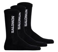 Salomon Unisexe Chaussettes,3er Paquet - Everyday Crew,Éponge,Stütz-zone,Logo