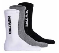 Salomon Unisexe Chaussettes,3er Paquet - Everyday Crew,Éponge,Stütz-zone,Logo