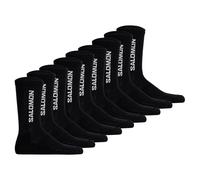Salomon Unisexe Chaussettes,9er Paquet - Everyday Crew,Éponge,Stütz-zone,Logo