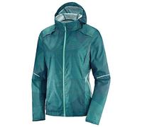 Salomon, Veste coupe-vent pour Femme, AGILE, Polyester, Bleu (Reflecting Pond/Waterfall), Taille: L, L40411200