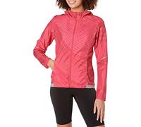 Salomon, Veste Coupe-Vent pour Femme, AGILE WIND PRINT HOODIE W, Jersey, Rose (Calypso Coral), Taille : XS, LC1157700