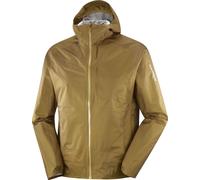 Salomon - Veste de protection légère et imperméable - Bonatti Waterproof Jkt M Brilliant Olive pour Homme - Taille S - Kaki Kaki S