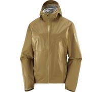 Salomon - Veste de protection légère et imperméable - Bonatti WP Jkt W Brilliant Olive pour Femme - Taille L - Kaki Kaki L