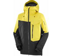 Salomon - Veste de ski en GORE-TEX ePE - Moon Patrol GTX Jkt M Cress Green/Deep Black pour Homme - Taille XL - Jaune Jaune XL