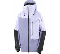 Salomon - Veste de ski en GORE-TEX ePE - Moon Patrol Jacket W Cosmic Sky/Blue Granite/Deep Black pour Femme - Taille S - Violet Violet S