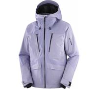 Salomon - Veste de ski imperméable et chaude - Spark Jacket M Blue Granite pour Homme - Taille S - Violet Violet S