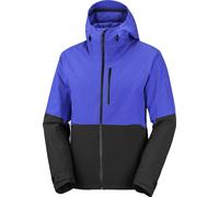 Salomon - Veste de ski imperméable et isolante en PrimaLoft® - Highland Jacket M Clematis Blue Deep Black - Taille XXL - Bleu Bleu XXL