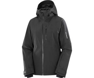 Salomon - Veste de ski imperméable et isolante en PrimaLoft® - Highland Jacket W Deep Black pour Femme - Taille XS - Noir Noir XS