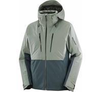 Salomon - Veste de ski isolante et légère en PrimaLoft® - Brilliant 2.0 Jacket M Sedona Sage/Green pour Homme - Taille XL - Gris Gris XL