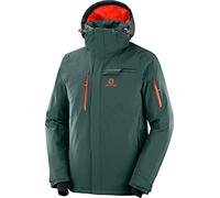 Salomon, Veste de Ski pour Homme avec Capuche, BRILLIANT JKT M, Jersey, Vert (Green Gables), taille M, LC1192100