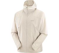 Salomon - Veste de trail coupe-vent - Outwind FZ Jkt M Silver Cloud pour Homme en Softshell - Taille XL - Beige Beige XL