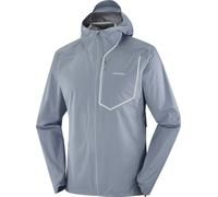 Salomon - Veste de trail imperméable et coupe-vent - Bonatti Pro Jkt M Trade Winds pour Homme - Taille L - Gris Gris L