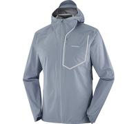 Salomon - Veste de trail imperméable et coupe-vent - Bonatti Pro Jkt M Trade Winds pour Homme - Taille S - Gris Gris S